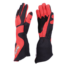 Cargar imagen en el visor de la galería, RaceQuip SFI-5 Red/Black Large Long Angle Cut Glove