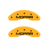 MGP 4 Caliper Covers Engraved Front & Rear Mopar Yellow Finish Black Char 1999 Chrysler Prowler