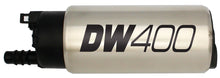 Laden Sie das Bild in den Galerie-Viewer, DeatschWerks 415LPH DW400 In-Tank Fuel Pump w/ Universal Set Up Kit