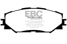 Charger l&#39;image dans la galerie, EBC 10-12 Lexus HS250h 2.4 Hybrid Redstuff Front Brake Pads