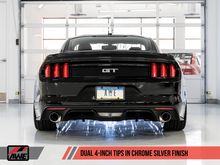 Charger l&#39;image dans la galerie, AWE Tuning S550 Mustang GT Cat-back Exhaust - Track Edition (Diamond Black Tips)