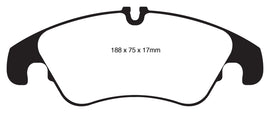 EBC 11 Audi A6 2.0 Turbo Redstuff Front Brake Pads