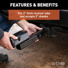 Carica l&#39;immagine nel visualizzatore di Gallery, Curt Receiver Hitch Adapter (2&quot; Shank, 2&quot; Drop, 7,500 lbs.)