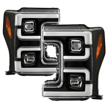 Carica l&#39;immagine nel visualizzatore di Gallery, Spyder 17-18 Ford F250/F350/F450 Super Duty Halogen Model Only -White Light Bar- PRO-YD-FS17HALSI-BK