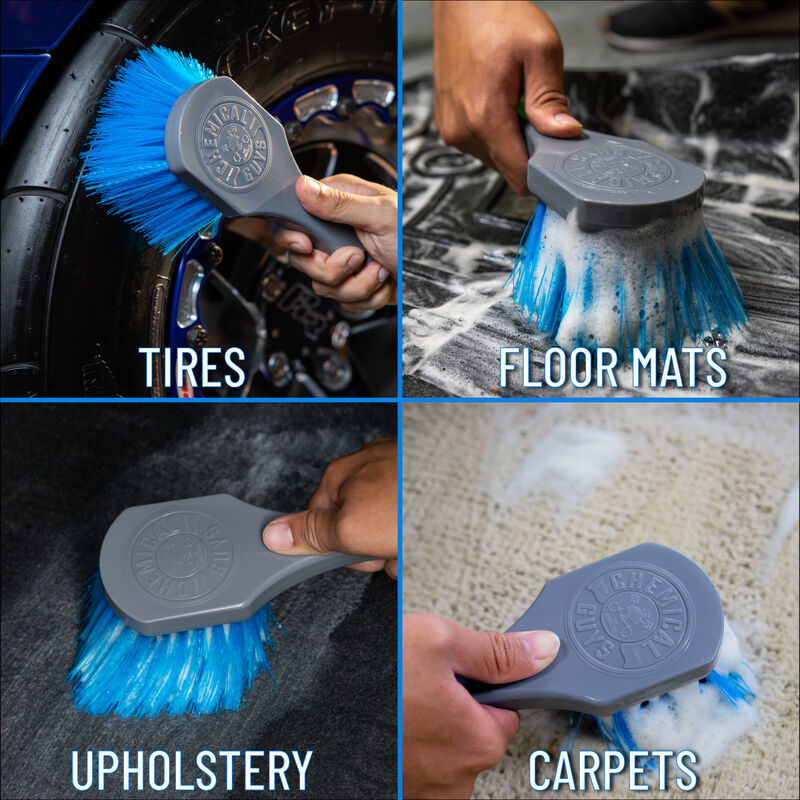 Chemical Guys Stiffy Brush For Tires - Blue - Single