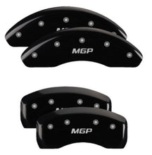 Charger l&#39;image dans la galerie, MGP 4 Caliper Covers Engraved Front &amp; Rear MGP Black Finish Silver Characters 2017 Kia Optima