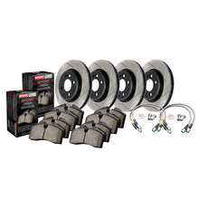 Charger l&#39;image dans la galerie, StopTech 7/98-01 Subaru Impreza RS Coupe/Sedan (Exc WRX) Four Wheel Slotted Sport Brake Kit