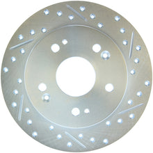 Laden Sie das Bild in den Galerie-Viewer, StopTech Select Sport 06-15 Honda Civic Si Slotted and Drilled Right Left Rotor
