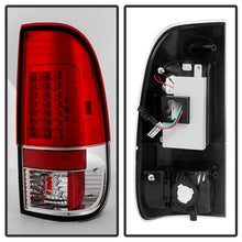 Carica l&#39;immagine nel visualizzatore di Gallery, Spyder Ford F150 Styleside 97-03/F250 Version 2 LED Tail Lights Red Clear ALT-YD-FF15097-LED-G2-RC