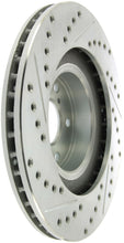 Laden Sie das Bild in den Galerie-Viewer, StopTech Select Sport 03-08 Subaru Forester Sport Slotted and Drilled Left Front Rotor