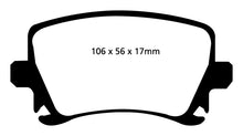 गैलरी व्यूवर में इमेज लोड करें, EBC 06-13 Audi A3 2.0 Turbo (Girling rear caliper) Ultimax2 Rear Brake Pads