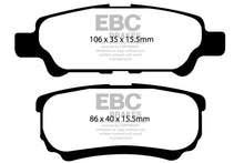 Cargar imagen en el visor de la galería, EBC 11-14 Chrysler 200 2.4 Yellowstuff Rear Brake Pads