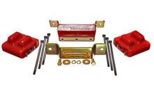 Charger l'image dans la galerie, Energy Suspension 88-94 GM Blazer 4WD K Series Red Motor and Transmision Mounts; Zinc Finish