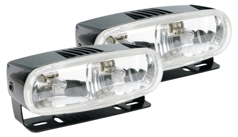 Hella Optilux 2020 12V Black Dual Beam Halogen Fog/Driving Lamp Kit