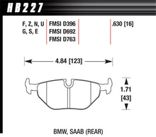 Charger l'image dans la galerie, Hawk 92-95 BMW 325iS HT-10 Race Rear Brake Pads