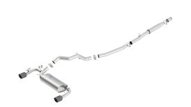 Borla Cat-back Exhaust S-Type 3in - 2.25in w/ Carbon Fiber Tip for 2016-18 Ford Focus RS