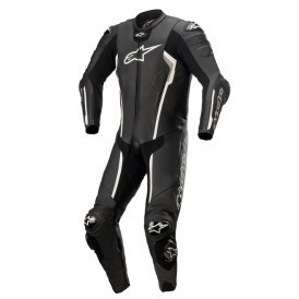 Alpinestars Missile V2 one-piece Leather Motorcycle Racing Suit Black/White