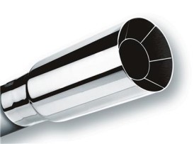 Borla Universal Polished Tip Single Round Intercooled (inlet 2 1/2in. Outlet 2 1/2in)