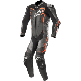 Alpinestars GP Plus V2 Camo Leather Motorcycle Racing Suit - Black/Camo/Red