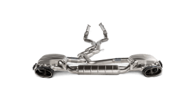 Akrapovic Evolution Line Cat Back (Titanium) with Link Pipe Set for 2020+ Audi RS6 Avant (C8)