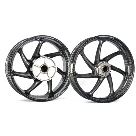 Thyssenkrupp Carbon - Style 1 Braided Carbon Fiber Wheels for 2020+ BMW S1000RR/BMW S1000XR and 2021+ BMW S1000R