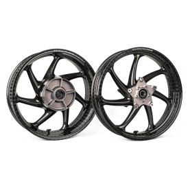 Thyssenkrupp Carbon - Style 1 Braided Carbon Fiber Wheels for 2015+ Yamaha YZF-R1 / YZF-R1M