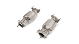 Akrapovic Link Pipe Set with Catalytic Converter (SS) for 2020+ Chevrolet Corvette C8 Stingray