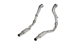 Akrapovic DownPipe (SS) w/Link Pipe Set (Does Not Fit w/L-AU/SS/6) for 2020 Audi RS6 Avant (C8)
