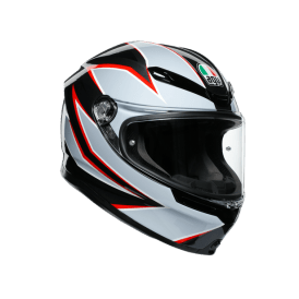 AGV K6 DOT (ECE) MULTI MPLK - Flash Matt Black/ Grey/ Red Helmet