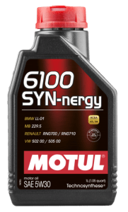 Motul Technosynthese Engine Oil 6100 SYN-NERGY 5W30 - VW 502 00 505 00 - MB 229.5