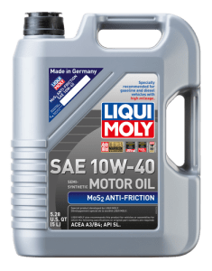 LIQUI MOLY MoS2 Anti-Friction Motor Oil 10W-40 - 5L