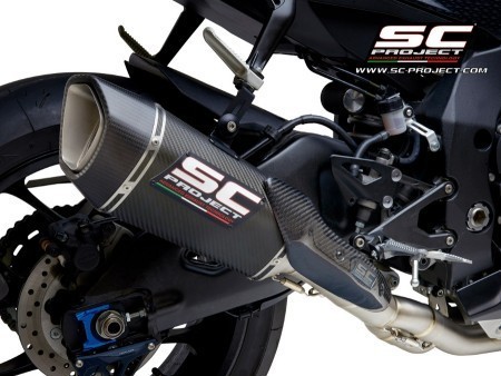 SC Project SC1-R De-Cat Exhaust for 2015-24 Yamaha YZF-R1, R1M close