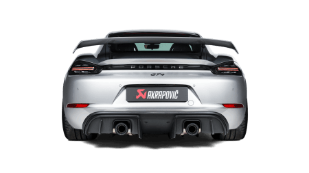 Akrapovic Slip-On Race Line (Titanium) (Req Tips) - Version 1 for 2020+ Porsche Cayman GT4 (718)