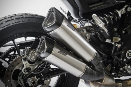ZARD EXHAUST - Headers, Mid Pipe and Slip on's for 2018+ Indian FTR1200 / S (MPN # ZIND002TSR)