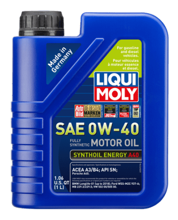 LIQUI MOLY Synthoil Energy A40 Motor Oil SAE 0W-40