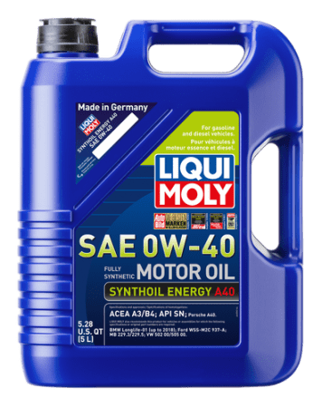 LIQUI MOLY Synthoil Energy A40 Motor Oil SAE 0W-40 - 5L