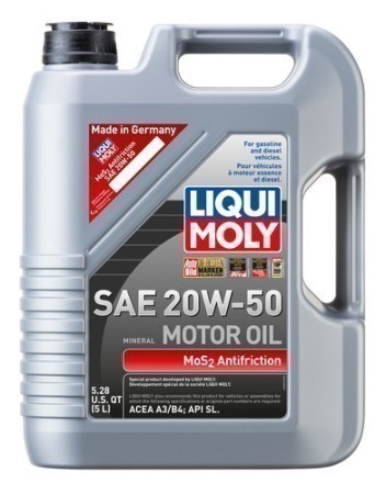 LIQUI MOLY MoS2 Anti-Friction Motor Oil 20W-50