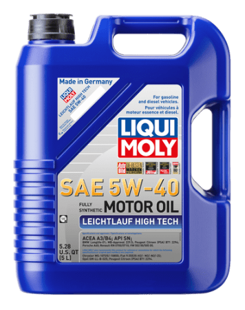 LIQUI MOLY Leichtlauf (Low Friction) High Tech Motor Oil 5W-40