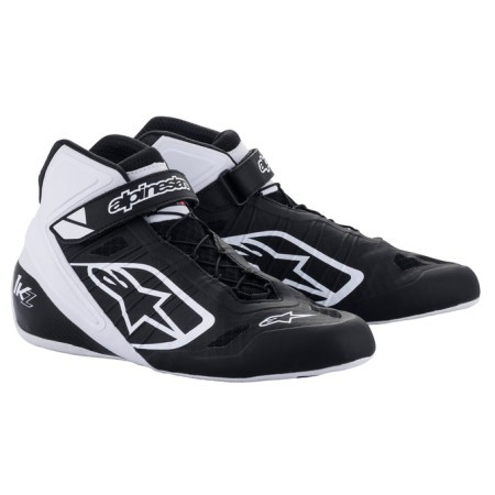 Alpinestars TECH-1 KZ Auto Racing Shoes White Black