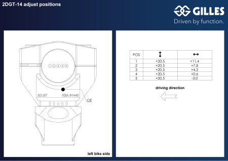 Gilles Tooling 2DGT Adjustable Handle bar for Ducati Streetfighter V4 2020-21 - (MPN # 2DGT-14-B)