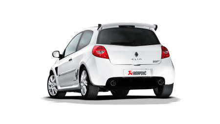 Akrapovic Slip-On Line (SS) w/ Carbon Tips for 2009-12 Renault Clio III RS 200