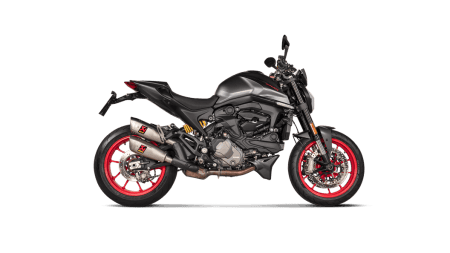 Akrapovic Homologated GP Slip-On Exhaust for 2021+ Ducati Monster 937 - (MPN # S-D9SO17-HCQT)