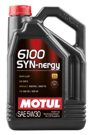 Motul Technosynthese Engine Oil 6100 SYN-NERGY 5W30 - VW 502 00 505 00 - MB 229.5