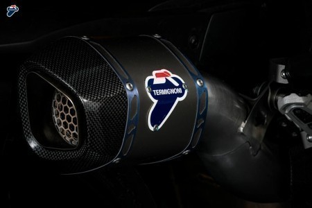 Termignoni Full Titanium exhaust w/ Carbon Fiber for 2015-19 Ducati Multistrada 1200, 1260 Pikes ...