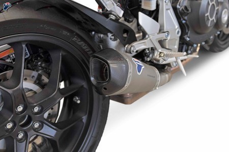 Termignoni SO-01 Slip-On Titanium Sleeve w/ Carbon End Cap for 2018+ Honda CB1000R rear