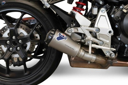 Termignoni SO-02 Slip-On Titanium with Black Aluminum End Cap for Honda CB1000R side