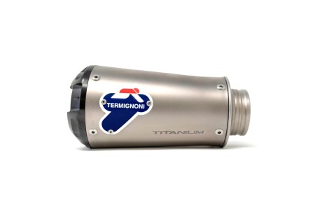 Termignoni SO-02 Slip-On Titanium with Black Aluminum End Cap for Honda CB1000R slip side