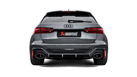 Akrapovic Evolution Line Cat Back (Titanium) with Link Pipe Set for 2020+ Audi RS6 Avant (C8)