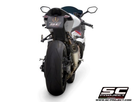 SC Project S1 Slip On Exhaust for 2020+ BMW S1000RR and M1000RR rear