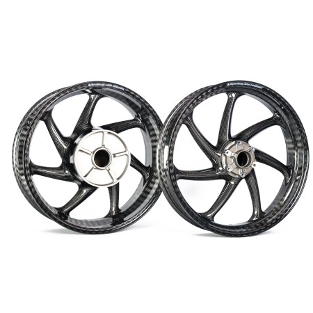 Thyssenkrupp Carbon - Style 1 Braided Carbon Fiber Wheels for 2020+ BMW S1000RR/BMW S1000XR and 2...